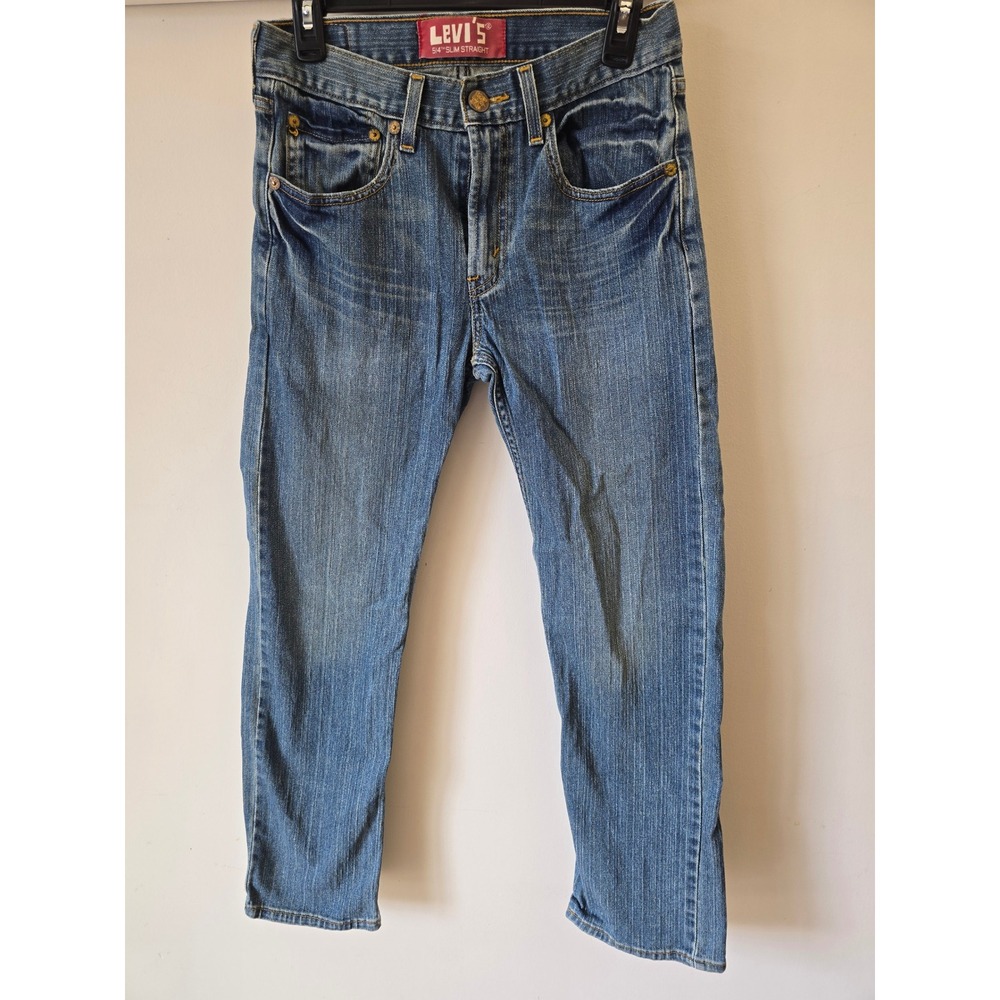 Levis 514 Slim Straight Jeans Blue Medium Wash 28x28 Mens Denim Pants